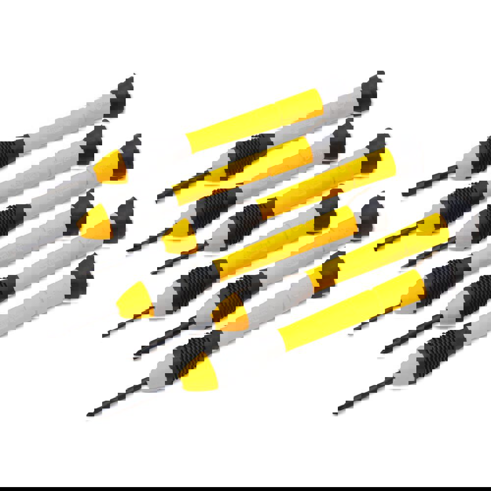 6-Piece Precision Screwdriver Set, Black/Yellow